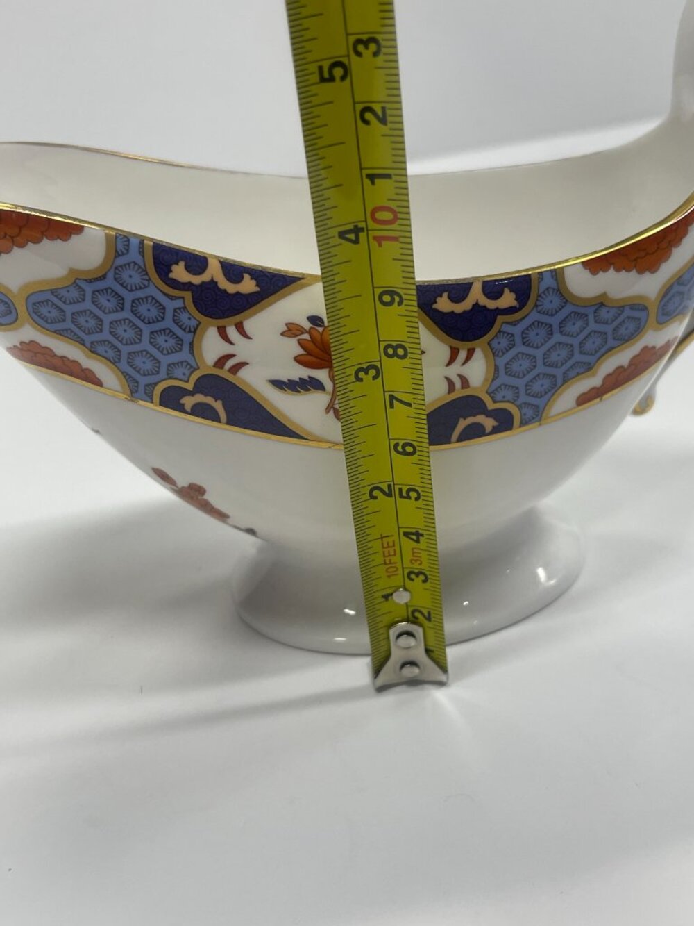 Spode Shima Y8172 Gravy Boat & Y8172-D Underplate Bone China England - Picture 6 of 16